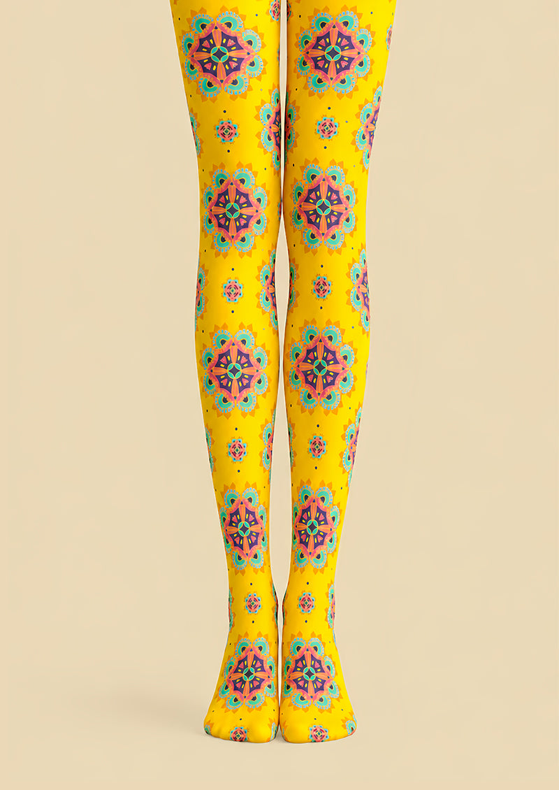 Bohemian Mandala Print Graphic Tights D69-1