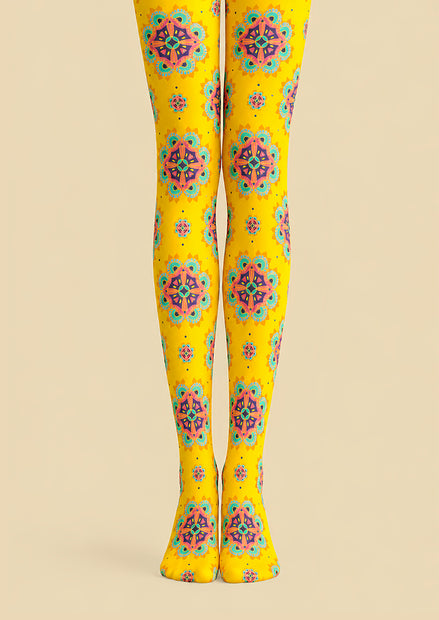 Bohemian Mandala Print Graphic Tights D69-1
