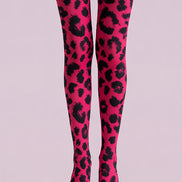 Fashion Pink Leopard Animal Tights Hosiery D69-2