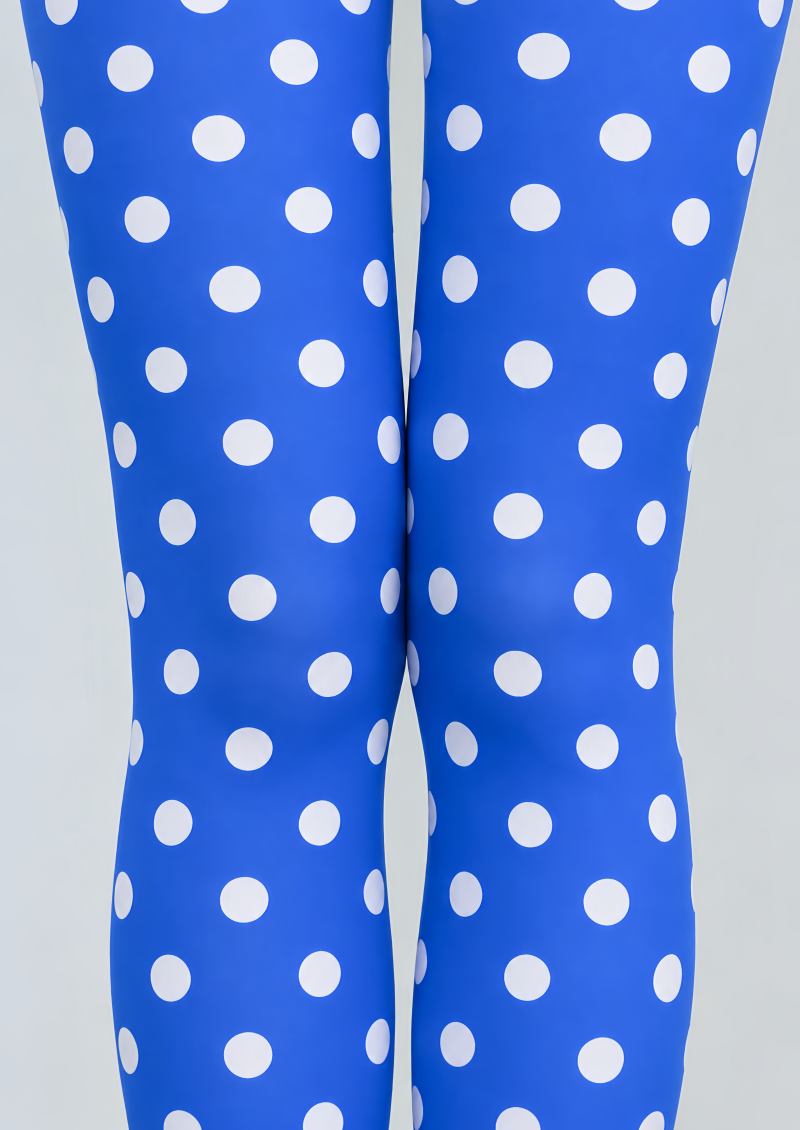 Pop Style Blue Dot Pattern Tights Hosiery Pantyhose D69-9