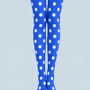 Pop Style Blue Dot Pattern Tights Hosiery Pantyhose D69-9