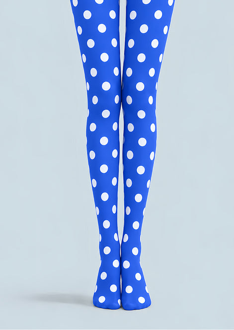 Pop Style Blue Dot Pattern Tights Hosiery Pantyhose D69-9