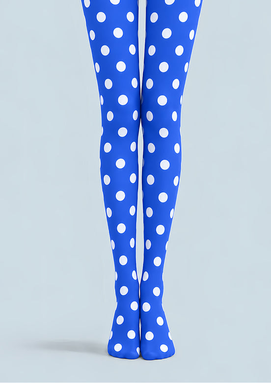 Pop Style Blue Dot Pattern Tights Hosiery Pantyhose D69-9