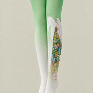 Fantasy Floral Horse Print Tights Pantyhose Z68-5