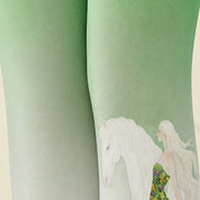 Fantasy Floral Horse Print Tights Pantyhose Z68-5