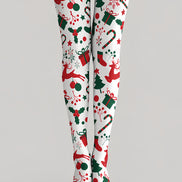 Christmas Motif Print Tights Hosiery Pantyhose H610-1