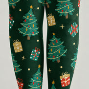 Christmas Tree Gift Box Print Tights Pantyhose H610-11