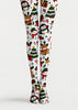 Cute Christmas Graphic Snowman Penguin Print Tights H610-17
