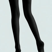 Black Santa Claus Christmas Graphic Print Tights H610-19