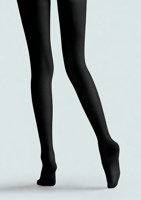 Black Santa Claus Christmas Graphic Print Tights H610-19