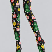 Christmas Graphic Print Tights Hosiery Pantyhose H610-2