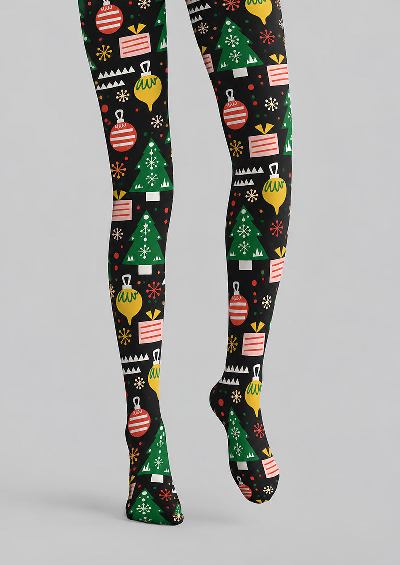 Christmas Graphic Print Tights Hosiery Pantyhose H610-2