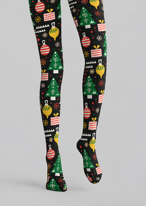Christmas Graphic Print Tights Hosiery Pantyhose H610-2