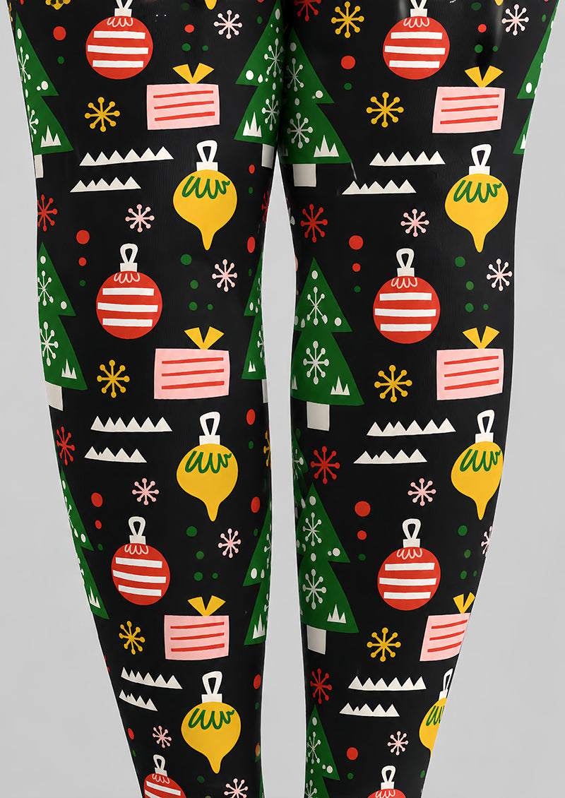 Christmas Graphic Print Tights Hosiery Pantyhose H610-2