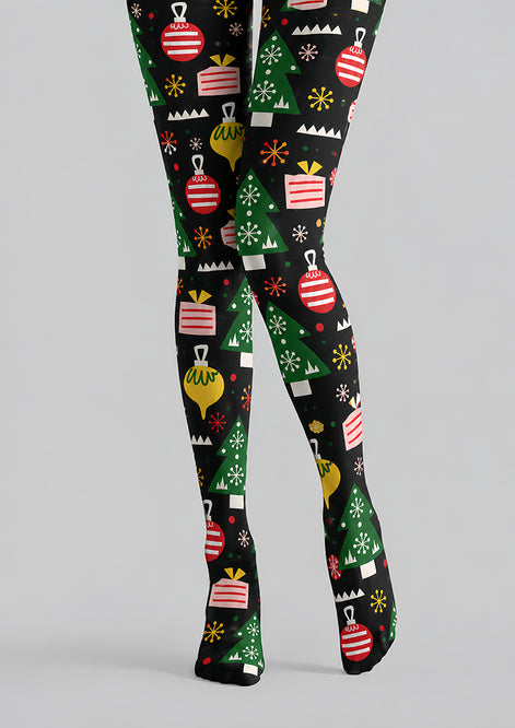 Christmas Graphic Print Tights Hosiery Pantyhose H610-2