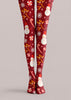 Christmas Snowman Candy Cane Pattern Tights Hosiery H610-21