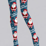 Merry Christmas Santa Print Tights Hosiery Pantyhose H610-22