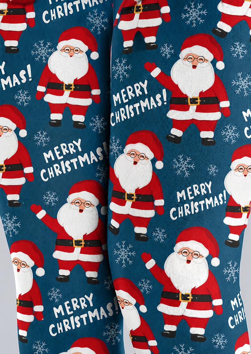 Merry Christmas Santa Print Tights Hosiery Pantyhose H610-22