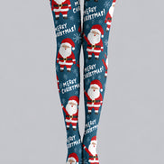 Merry Christmas Santa Print Tights Hosiery Pantyhose H610-22