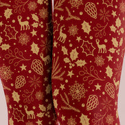 Golden Christmas Graphic Tights Hosiery Pantyhose H610-6