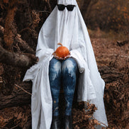 Moonlit Haunted Castle Halloween Patterned Tights H67-10