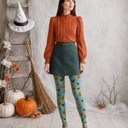 Cute Pumpkin Bat Halloween Tights Patterned Pantyhose H67-11