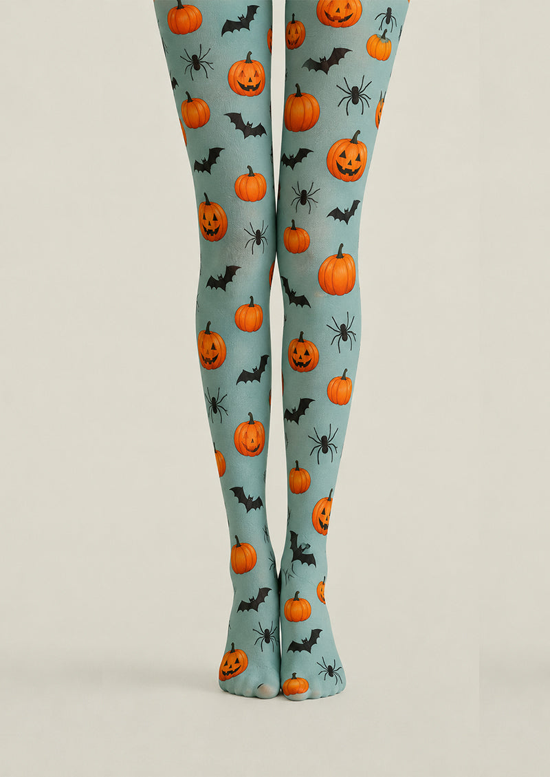 Cute Pumpkin Bat Halloween Tights Patterned Pantyhose H67-11