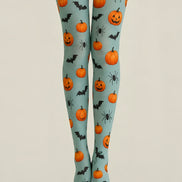 Cute Pumpkin Bat Halloween Tights Patterned Pantyhose H67-11