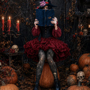 Halloween Pantyhose Spider Skull Candle Patterned Tights H67-12