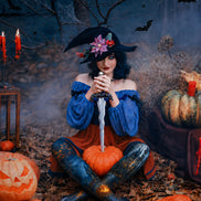 Halloween Hosiery Castle Pumpkin Carriage Pantyhose H67-16