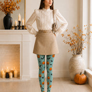 Cute Pumpkin Bat Halloween Tights Patterned Pantyhose H67-11