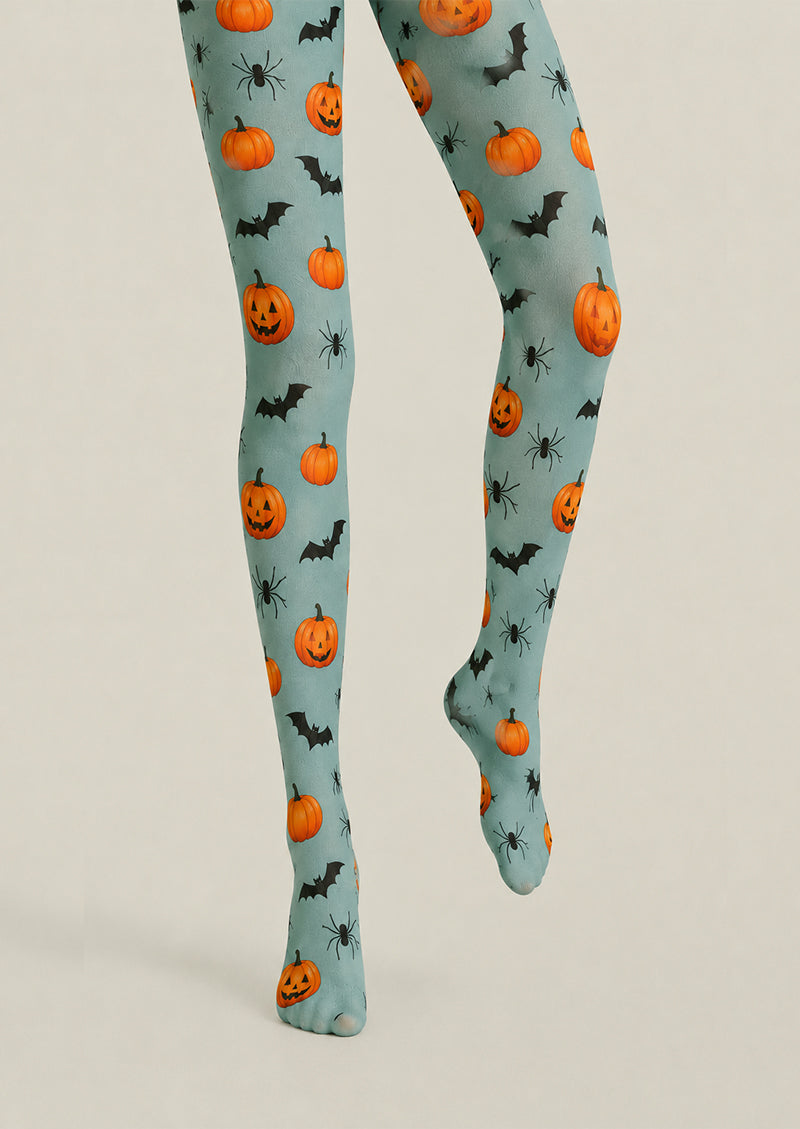 Cute Pumpkin Bat Halloween Tights Patterned Pantyhose H67-11