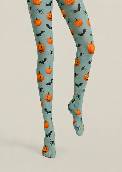 Cute Pumpkin Bat Halloween Tights Patterned Pantyhose H67-11