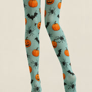 Cute Pumpkin Bat Halloween Tights Patterned Pantyhose H67-11