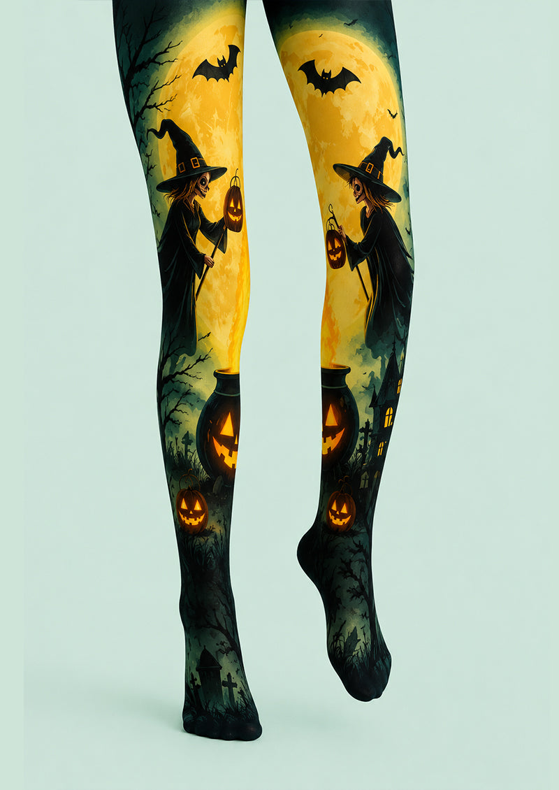 Bat Moon Witch Halloween Cosplay Tights H67-22