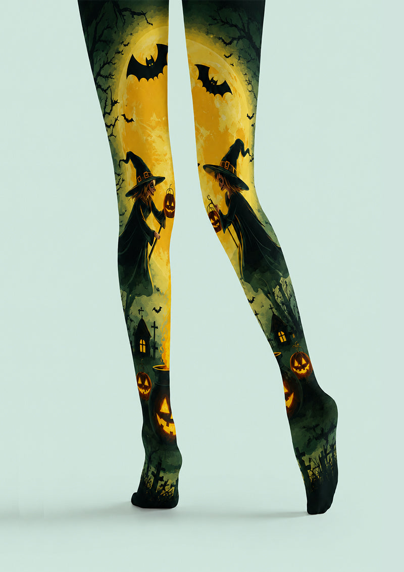 Bat Moon Witch Halloween Cosplay Tights H67-22