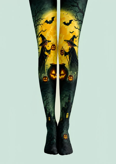 Bat Moon Witch Halloween Cosplay Tights H67-22