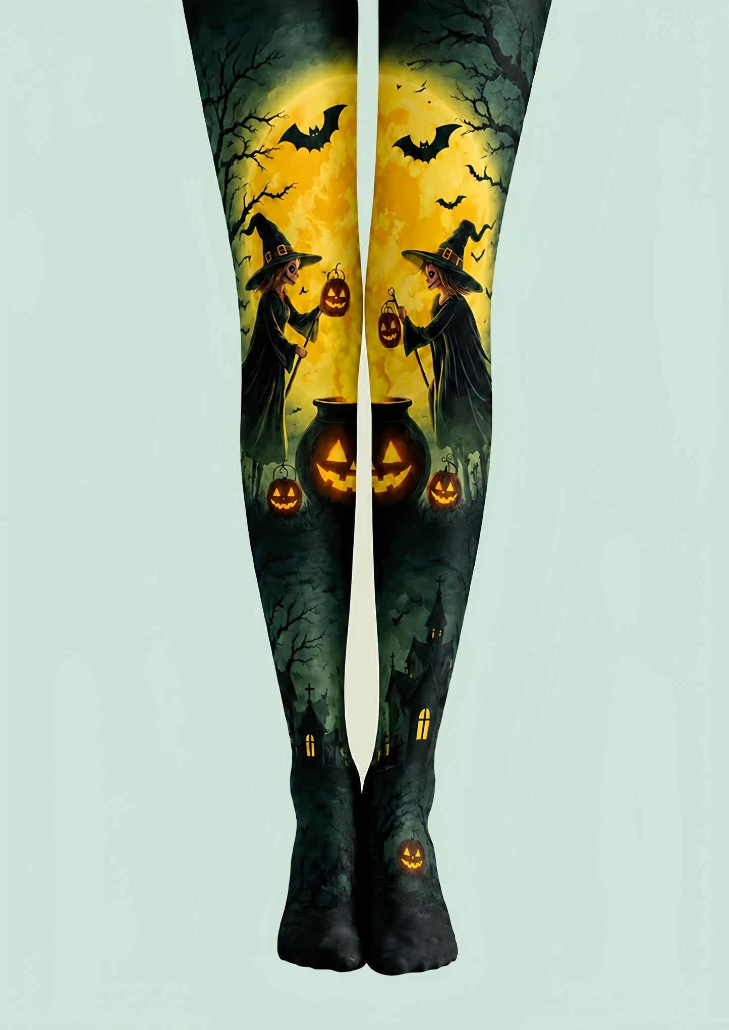 Bat Moon Witch Halloween Cosplay Tights H67-22