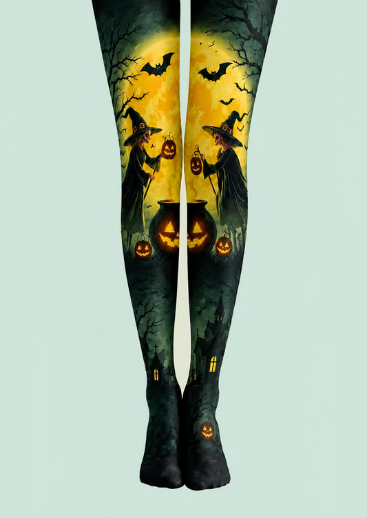 Bat Moon Witch Halloween Cosplay Tights H67-22