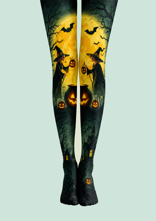 Bat Moon Witch Halloween Cosplay Tights H67-22