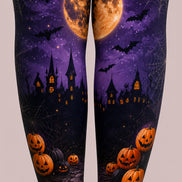 Purple Night Pumpkin Halloween Cosplay Tights H67-24