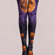 Purple Night Pumpkin Halloween Cosplay Tights H67-24