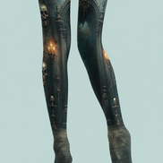 Dark Gothic Skull Candle Tights Halloween Pantyhose H67-3