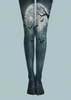 Moonlit Bat Forest Pantyhose Halloween Patterned Tights H67-5