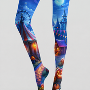 Carnival Pumpkin Patterned Tights Pantyhose H67-8