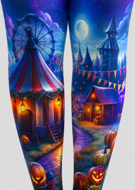 Carnival Pumpkin Patterned Tights Pantyhose H67-8