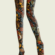Retro Boho Floral Patterned Tights Fashion Pantyhose H68-1