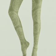 Forestcore Tree Ring Tights Fashion Hosiery H68-100
