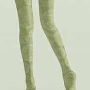 Forestcore Tree Ring Tights Fashion Hosiery H68-100