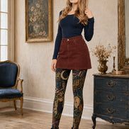 Dark Academia Graphic Tights Pantyhose H68-101